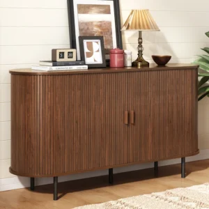 55'' Sideboard Storage Cabinet With Doors And Shelves - Credenza Storage Cabinet For Office, Bedroom Storage Cabinet, Hallway Storage Cabinet, Console Storage Cabinet